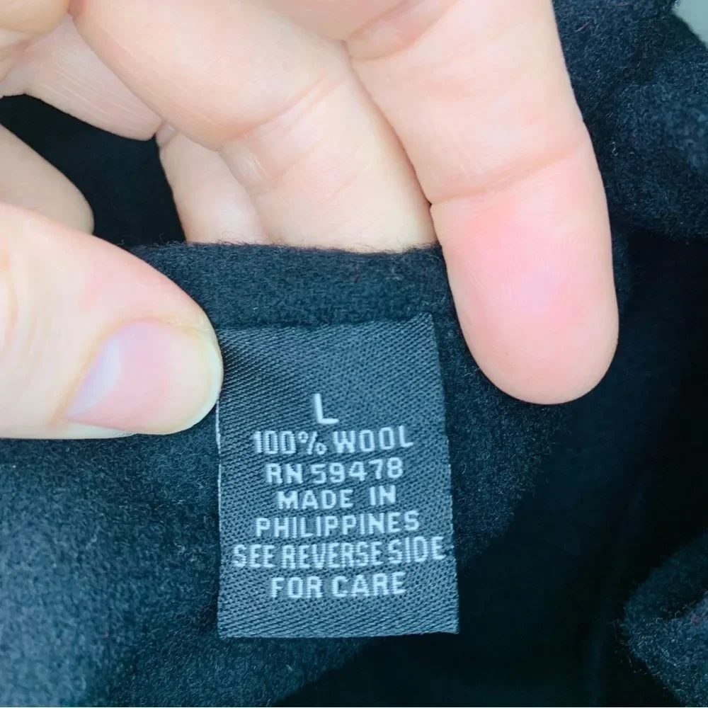 Carol Little 100% wool felt Classic Black Women's Jacket size large